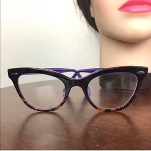 Ray Ban 5226 5031 violet on Havana cat eye glasses